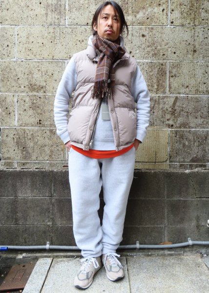 画像7: CAMBER (キャンバー) CROSS KNIT SWEAT PANT グレー (7)