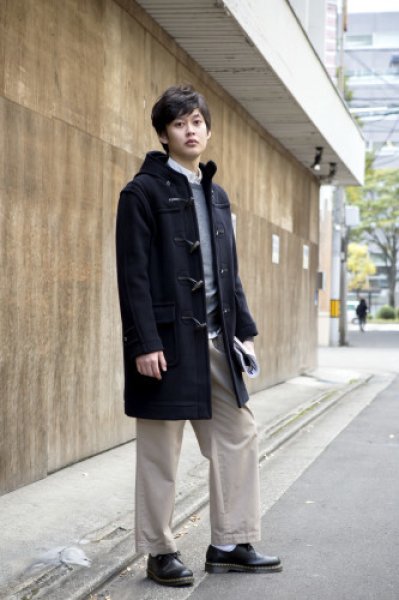 画像10: INVERTERE (インバーティア) NEWTON ABBOT DUFFLE COAT ネイビー (10)