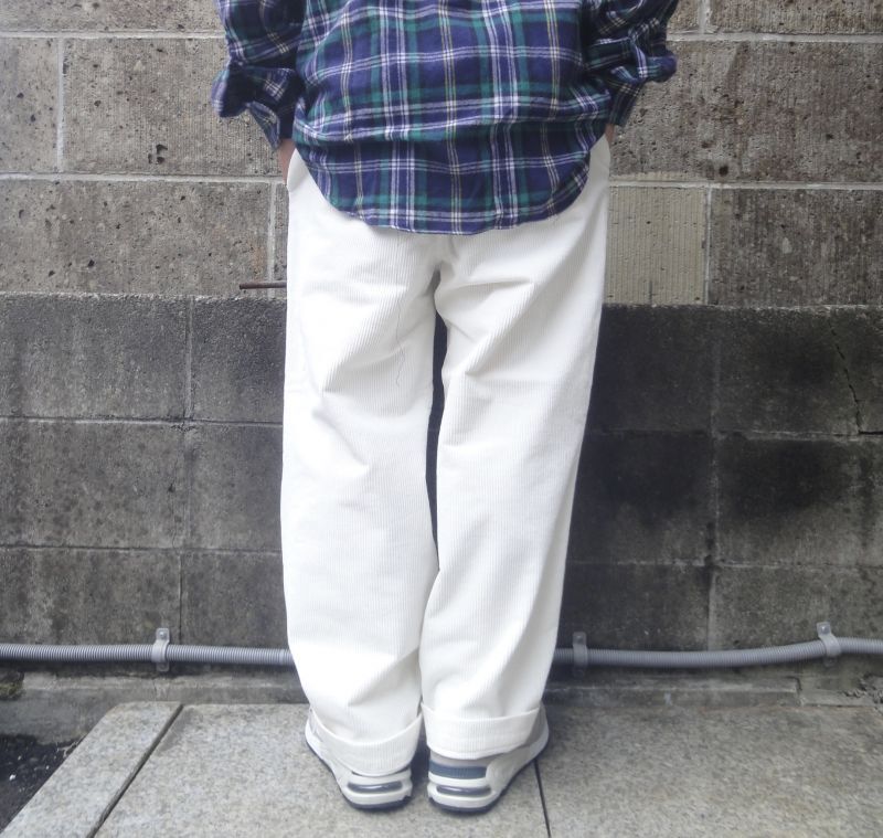 RICCARDO METHA (リカルドメッサ) 1TUCK WIDE PANTS CORDUROY