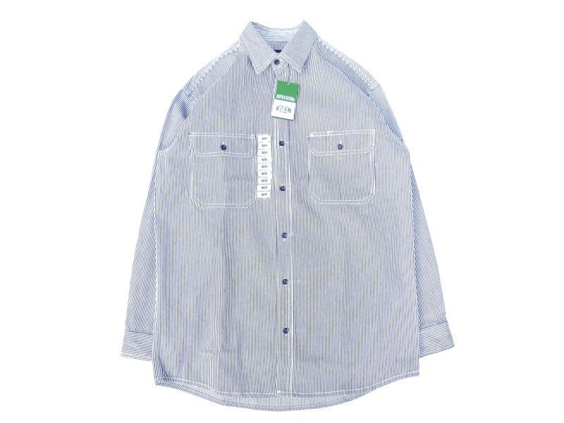 KEY (キー) Long Sleeve Button Front Logger Shirt ヒッコリー 