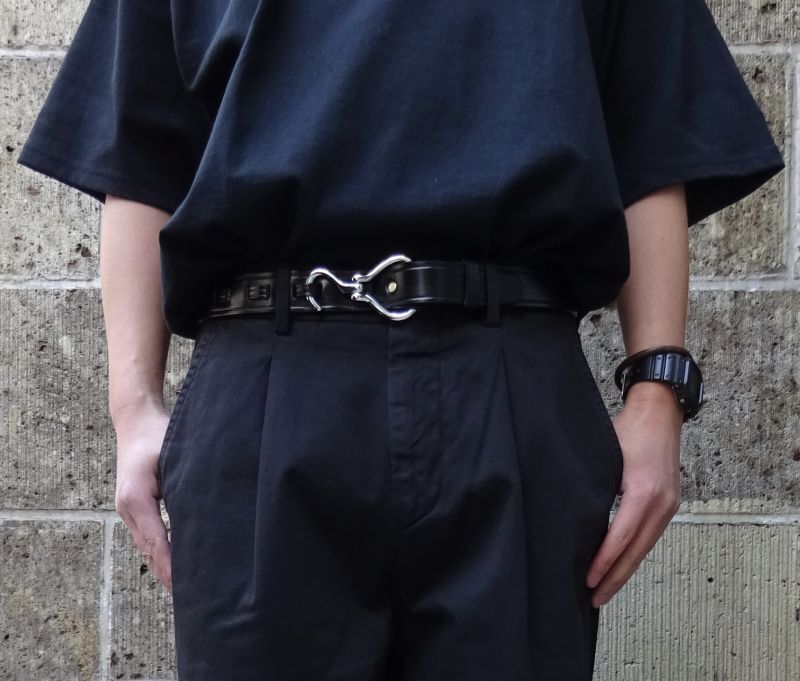 TORY LEATHER (トリーレザー) HOOF PICK BELT ブラック/ニッケル 通販