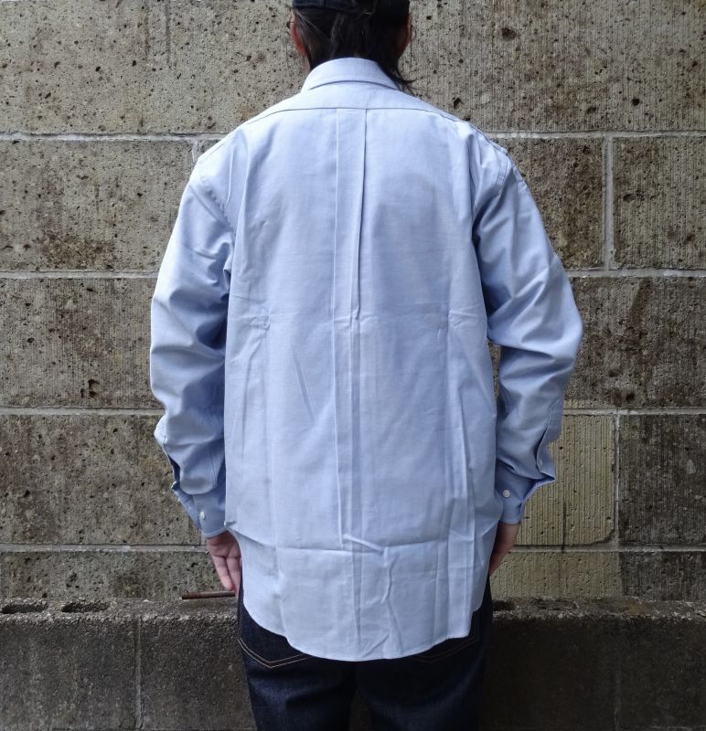 GAMBERT SHIRT (ギャンバートシャツ) B/D SHIRT OX SOLID サックス