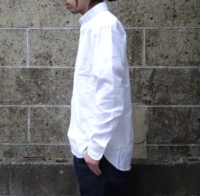 GAMBERT SHIRT (ギャンバートシャツ) B/D SHIRT OX SOLID ホワイト