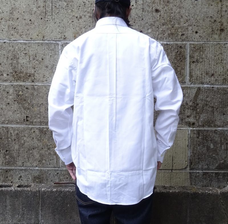 GAMBERT SHIRT (ギャンバートシャツ) B/D SHIRT OX SOLID ホワイト