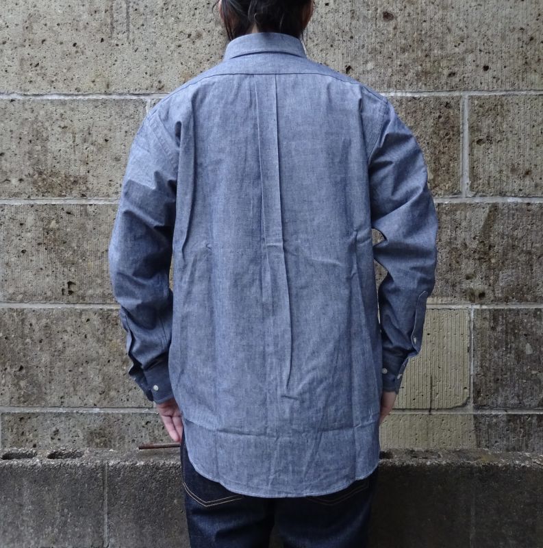 GAMBERT SHIRT (ギャンバートシャツ) B/D SHIRT CHAMBRAY ネイビー