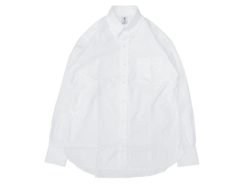 GAMBERT SHIRT (ギャンバートシャツ) B/D SHIRT OX SOLID ホワイト