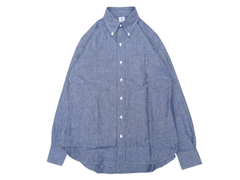 GAMBERT SHIRT (ギャンバートシャツ) B/D SHIRT CHAMBRAY ネイビー